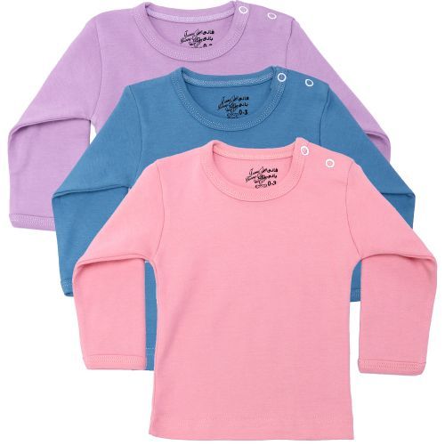 فانله بيبي كم ساده الوان - 3 قطع