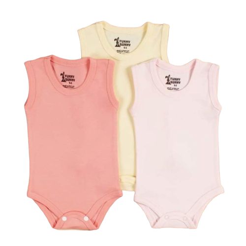 سالوبيت بدون كم الوان ساده - 3 قطع