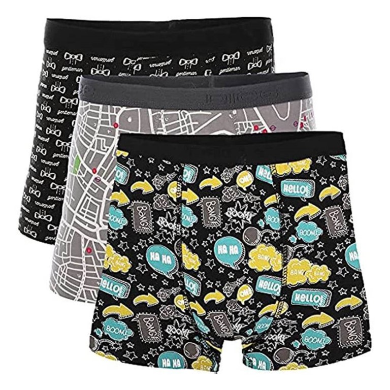 بوكسر رجالى مطبوع - 3 قطع