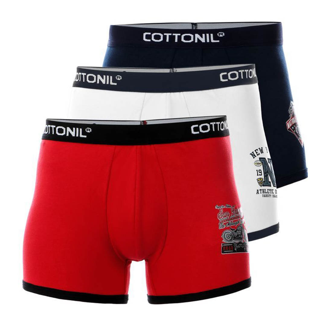 بوكسر رجالي  مطبوع - 3 قطع