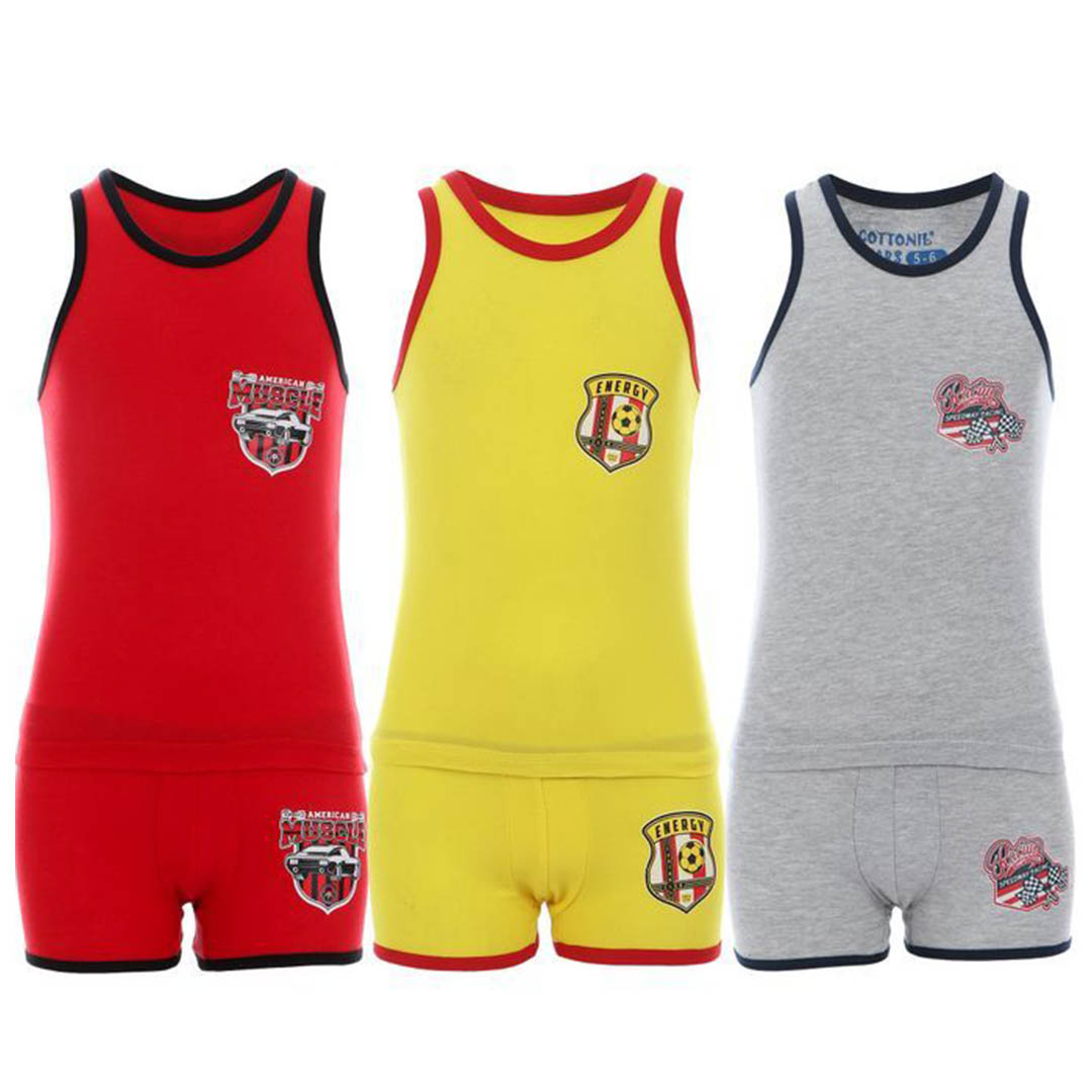 طقم داخلي للأولاد - 3 قطع