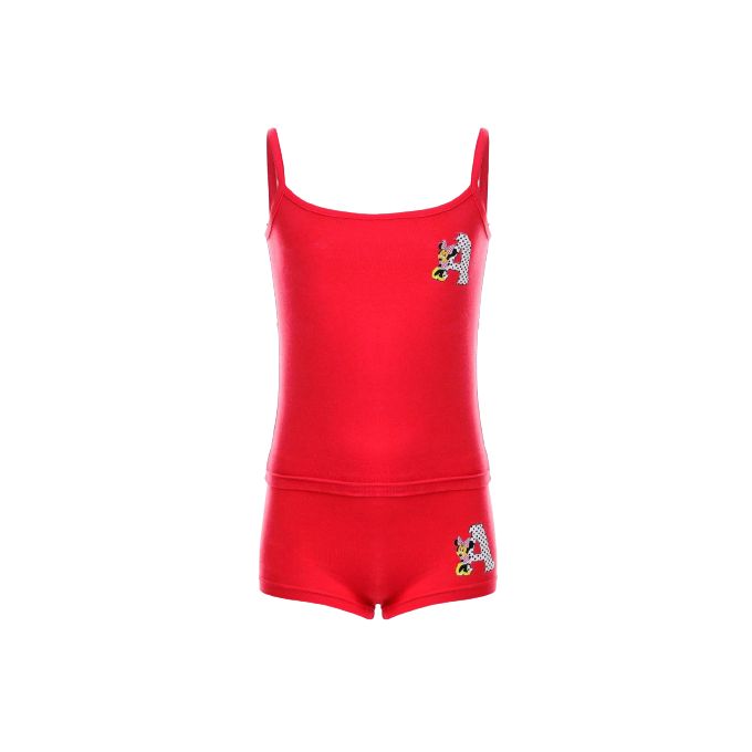 طقم فانلة و هوت شورت بناتي - 2 قطعة - الوان