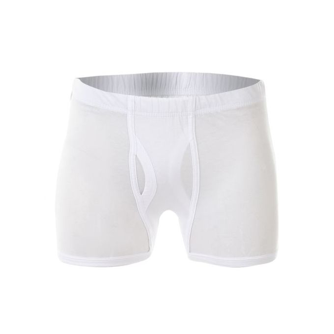 3 بوكسر 100% قطن - أبيض