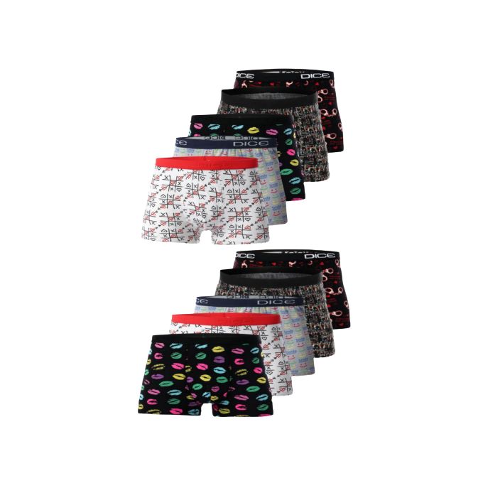 بوكسر رجالي مطبوع - 10 قطع