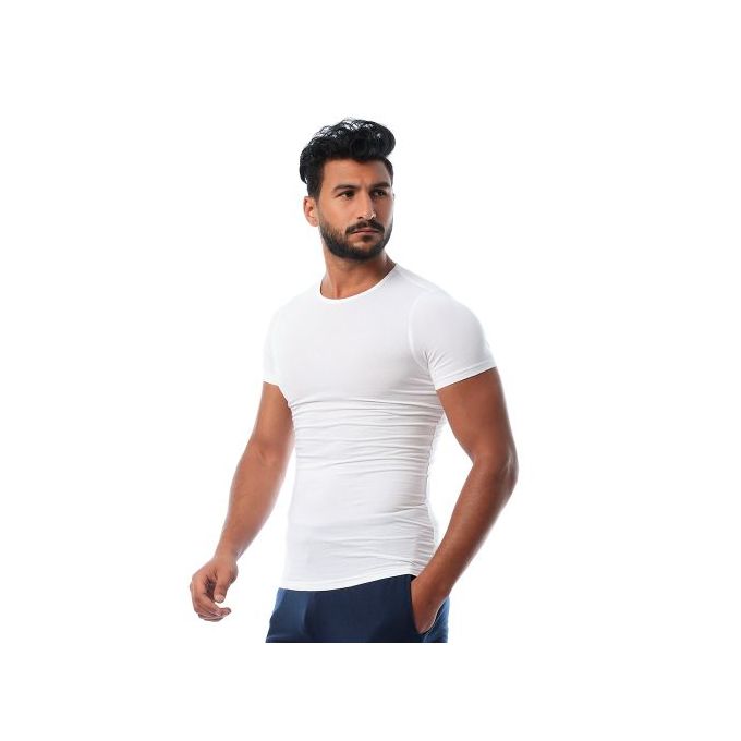 أندر شيرت نص كم رجالي - 4 قطع