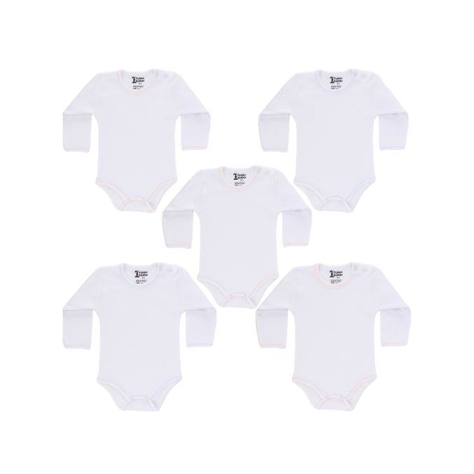 سالوبيت أبيض كم للبيبى - 5 قطع