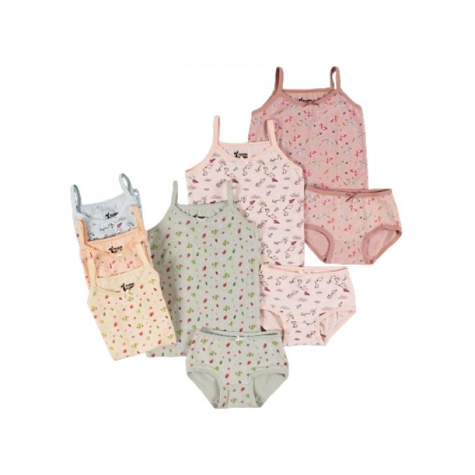 فانلة حماله رفيعه وبانتي بناتي - 3 قطع