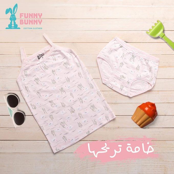 فانلة حماله رفيعه وبانتي بناتي - 3 قطع