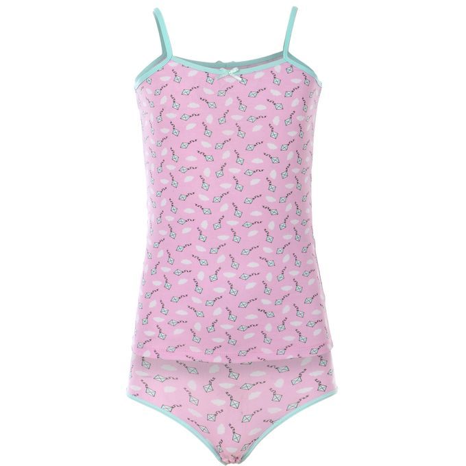 فانلة حماله رفيعه وبانتي بناتي - 3 قطع