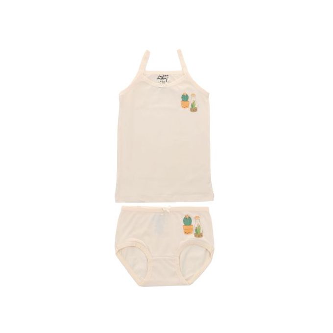 فانلة بناتي حماله رفيعه وبانتي - 3 قطع