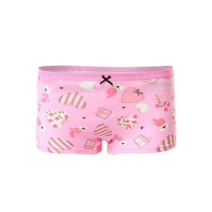 بانتي هوت شورت بناتي مطبوع - 4 قطع