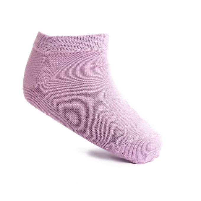 سولو 6 شرابات أطفال أساسية قصيرة سادة قطن 100%