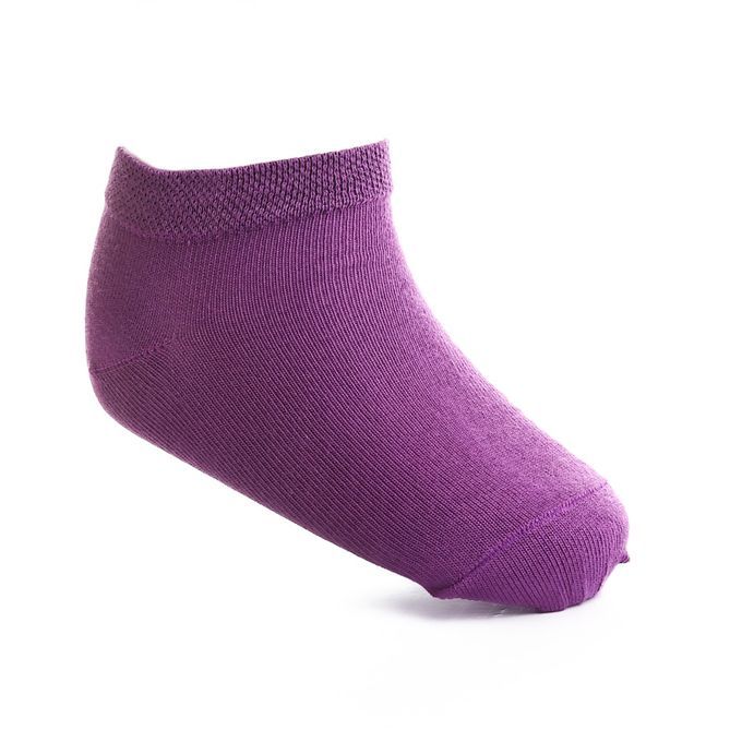 سولو 6 شرابات أطفال أساسية قصيرة سادة قطن 100%