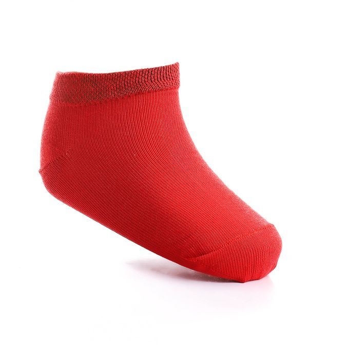 سولو 6 شرابات أطفال أساسية قصيرة سادة قطن 100%