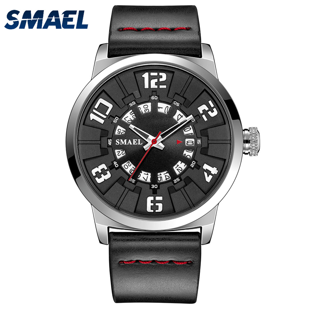 S9014SB ساعة رجالي كاجوال - 45 ملم - أسود