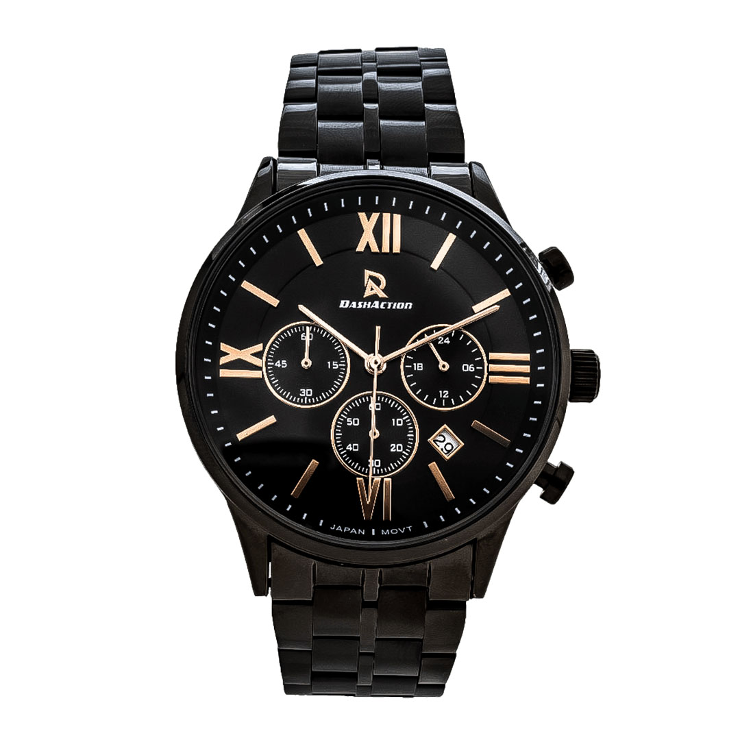 DA1911-BB ساعة كلاسيك رجالي - 43 ملم - أسود