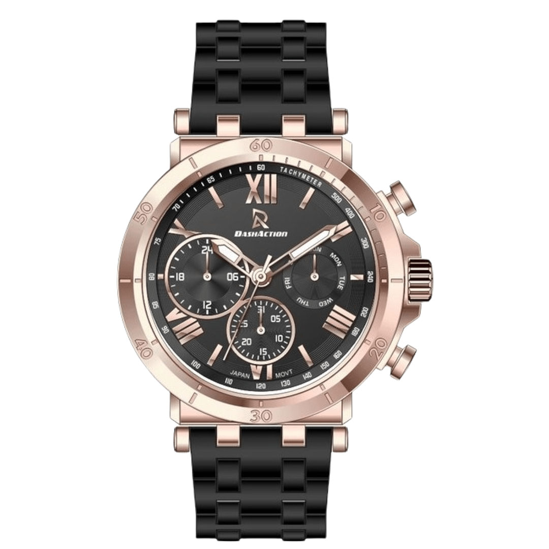 D1934-RB ساعة كلاسيك رجالي - 44 ملم - أسود