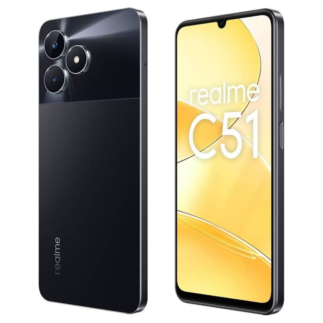 ريلمي C51 موبايل - 256/6 جيجا - شريحتين - 4G - أسود