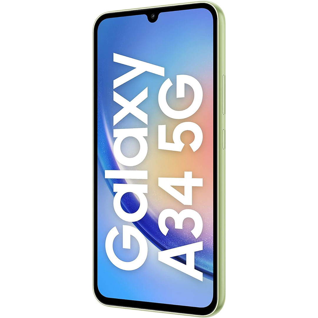 سامسونج A34 جالكسي - 128/8 جيجا - شريحتين - 5G - أخضر لموني
