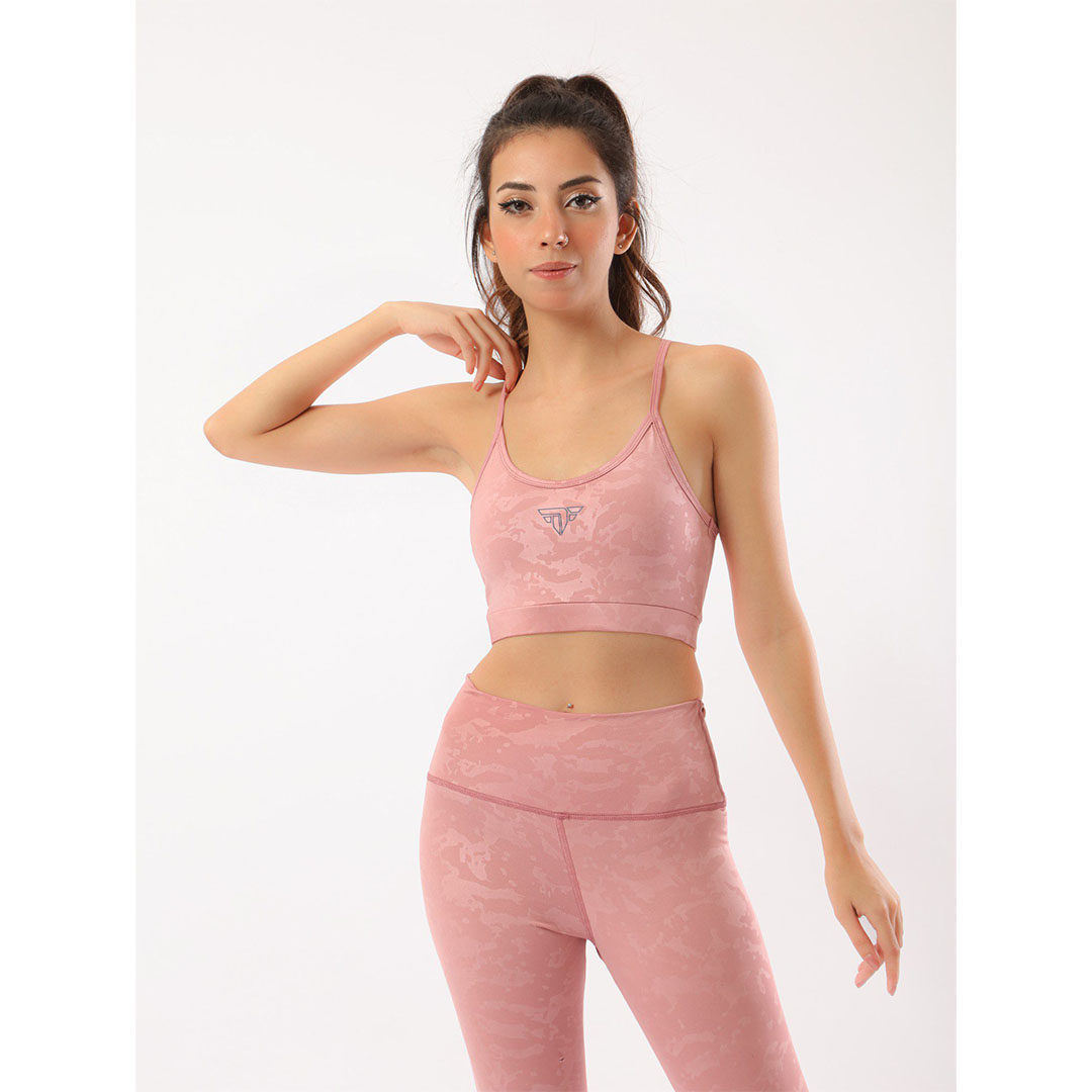 برا حمالات رفيعة رياضية حريمي - بينك