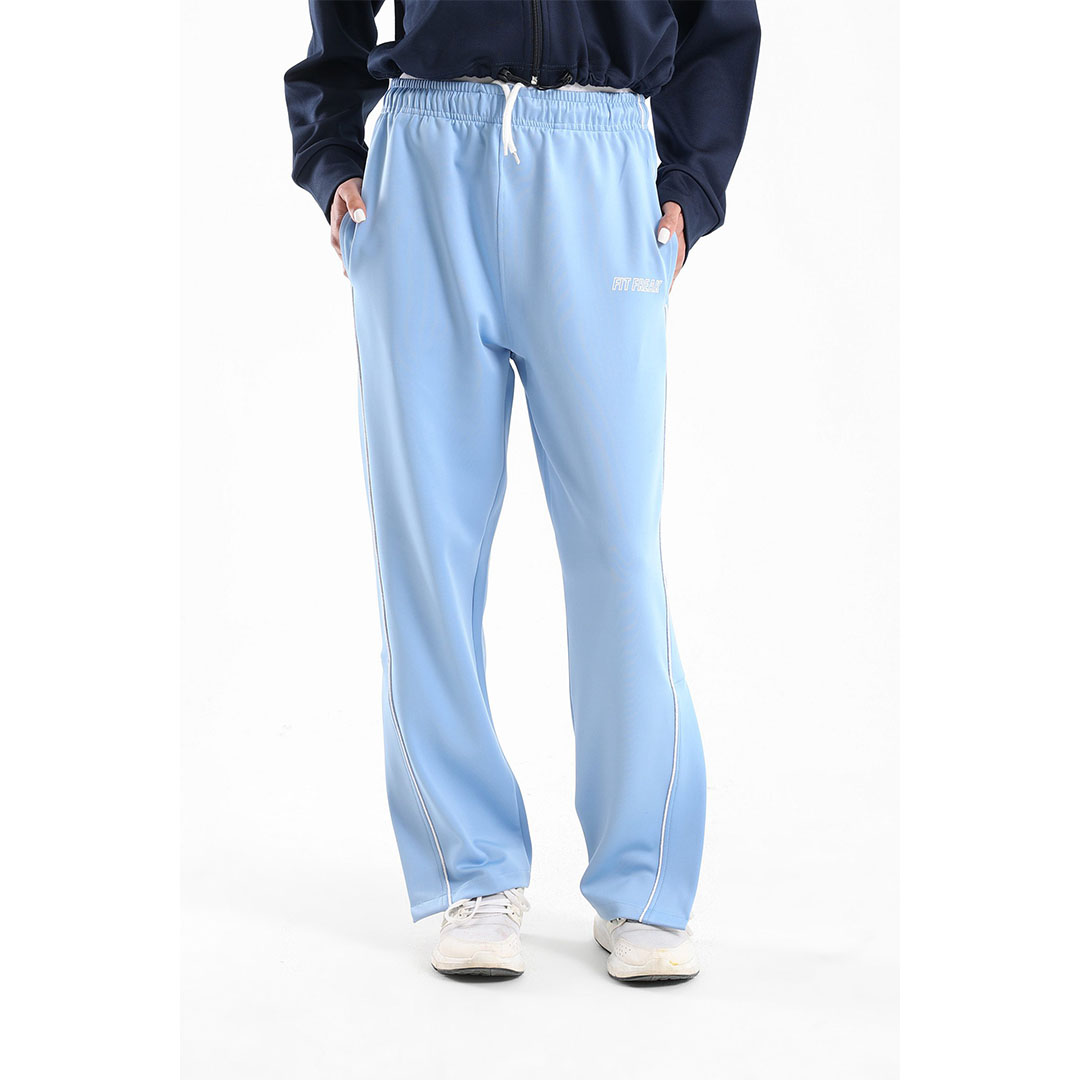 بنطلون رياضي بفتحة حريمي - لبني