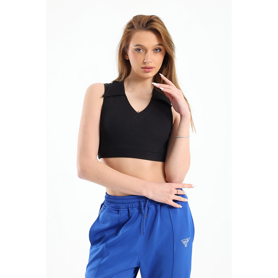 كروب توب حريمي - أسود