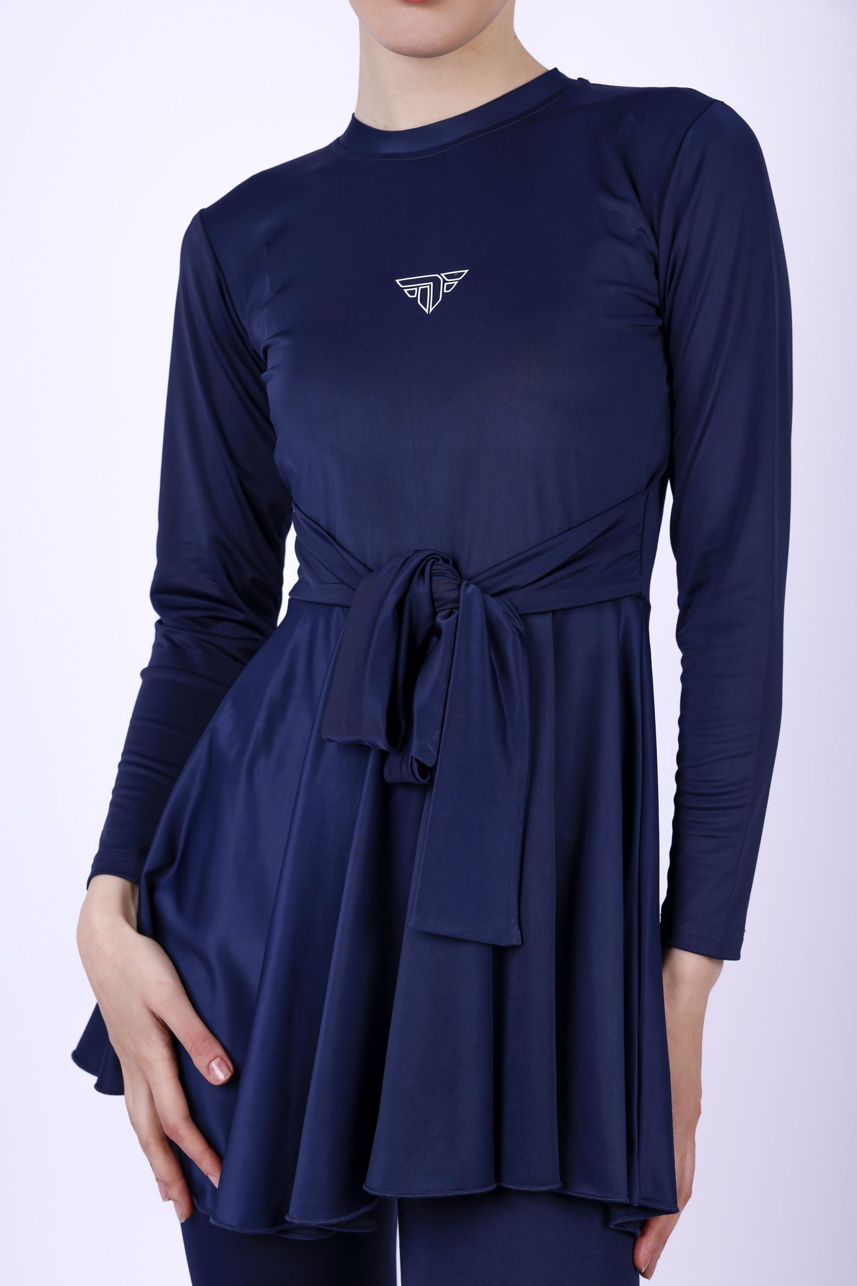 مايوه بوركيني حريمي - 3 قطع - كحلي