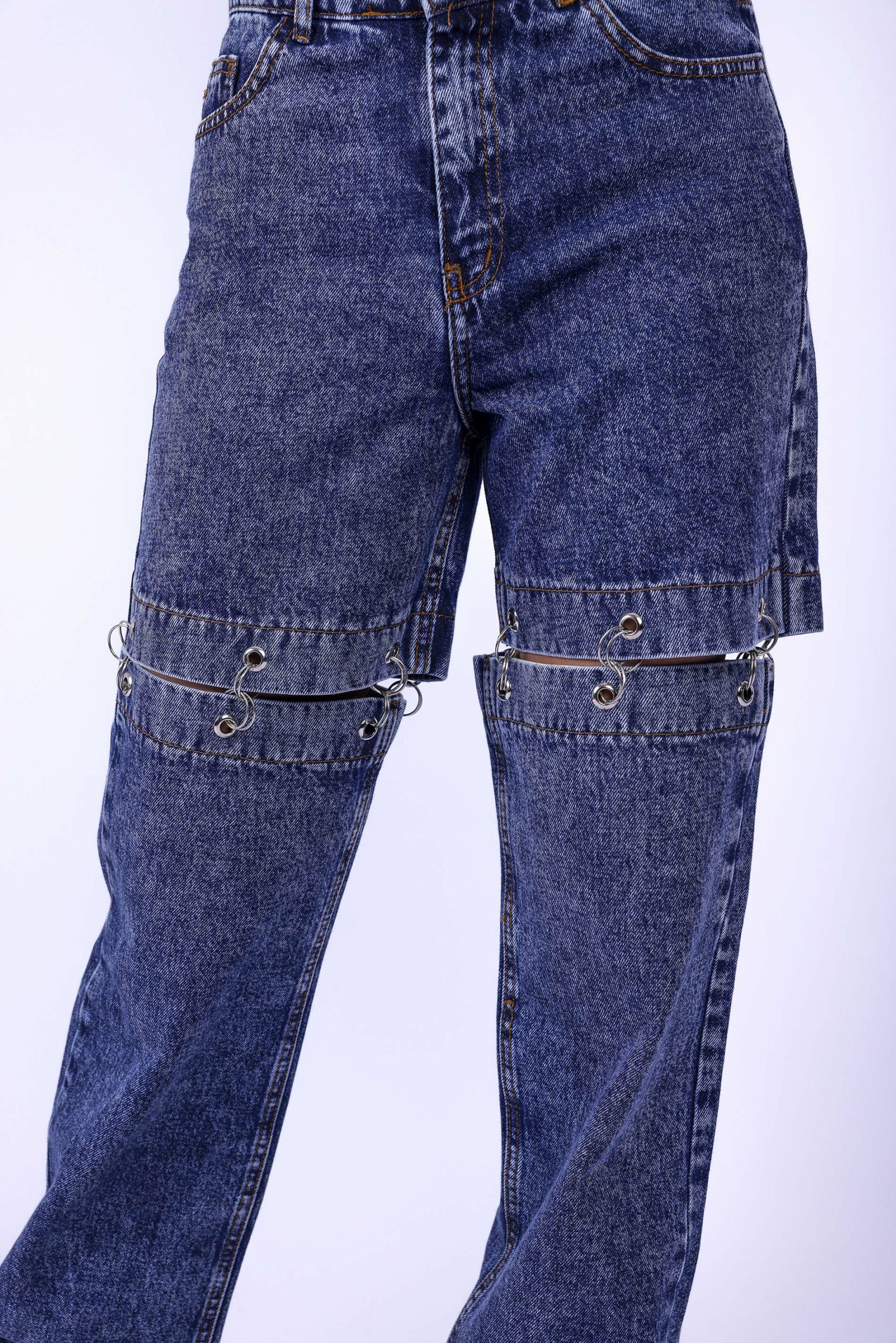 بنطلون جينز حريمي - أزرق غامق