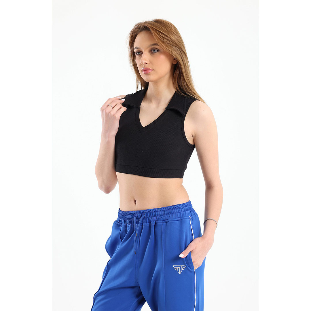 كروب توب حريمي - أسود