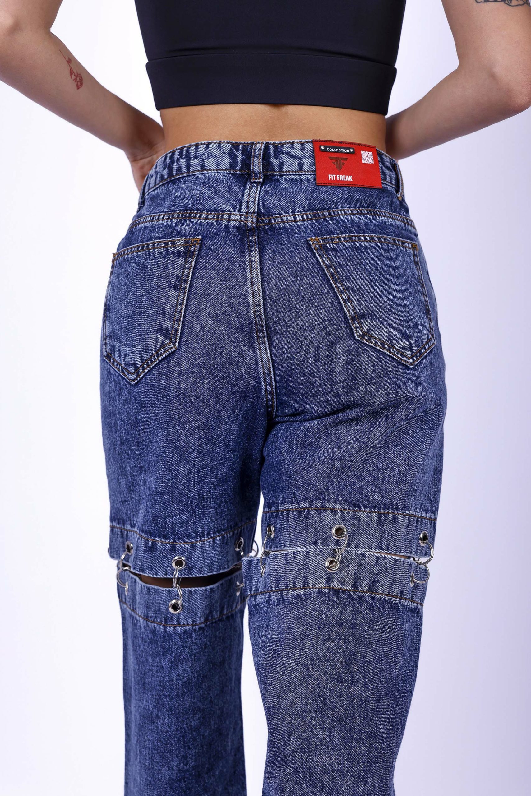 بنطلون جينز حريمي - أزرق غامق