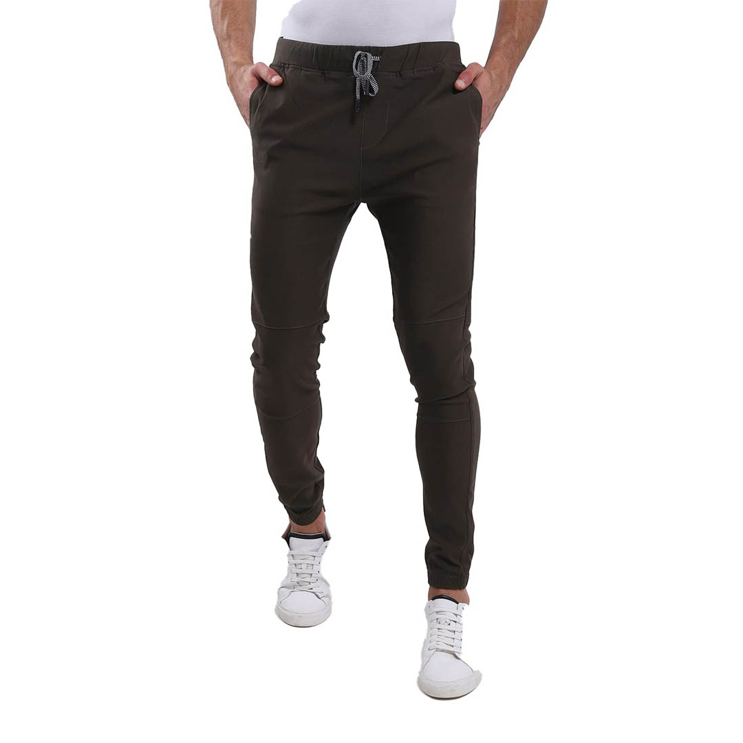 WR1185S21 بنطلون جبردين رجالي - زيتي