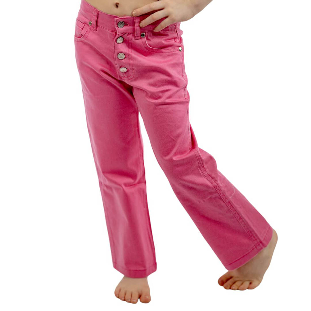 61613 بنطلون بناتي كاجوال - بينك