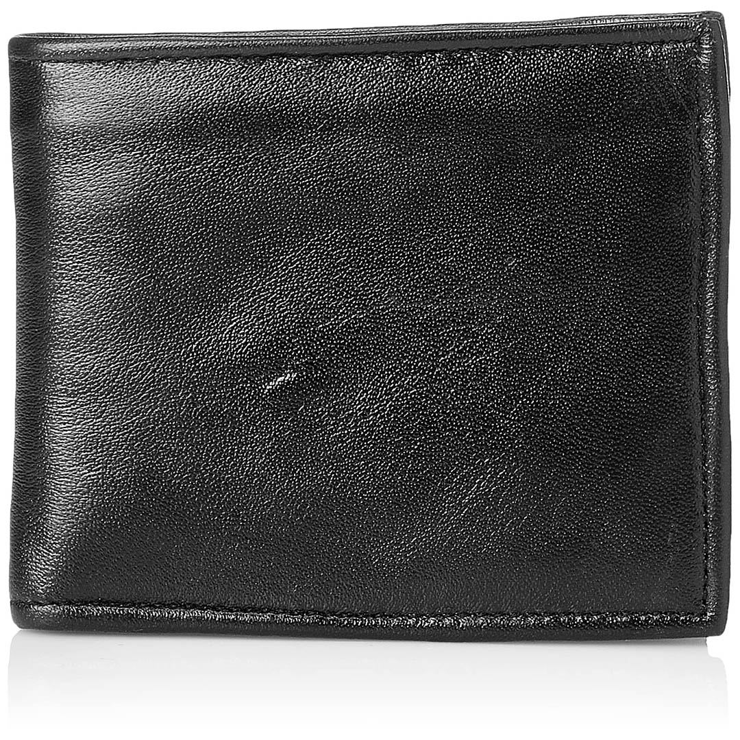 محفظة جلد رجالي - أسود