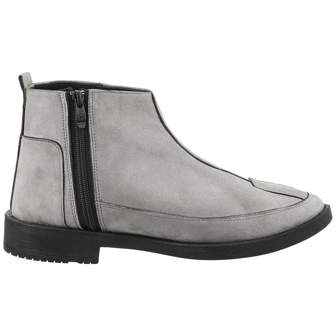 MANS33 هاف بوت رجالي كاجوال - رمادي