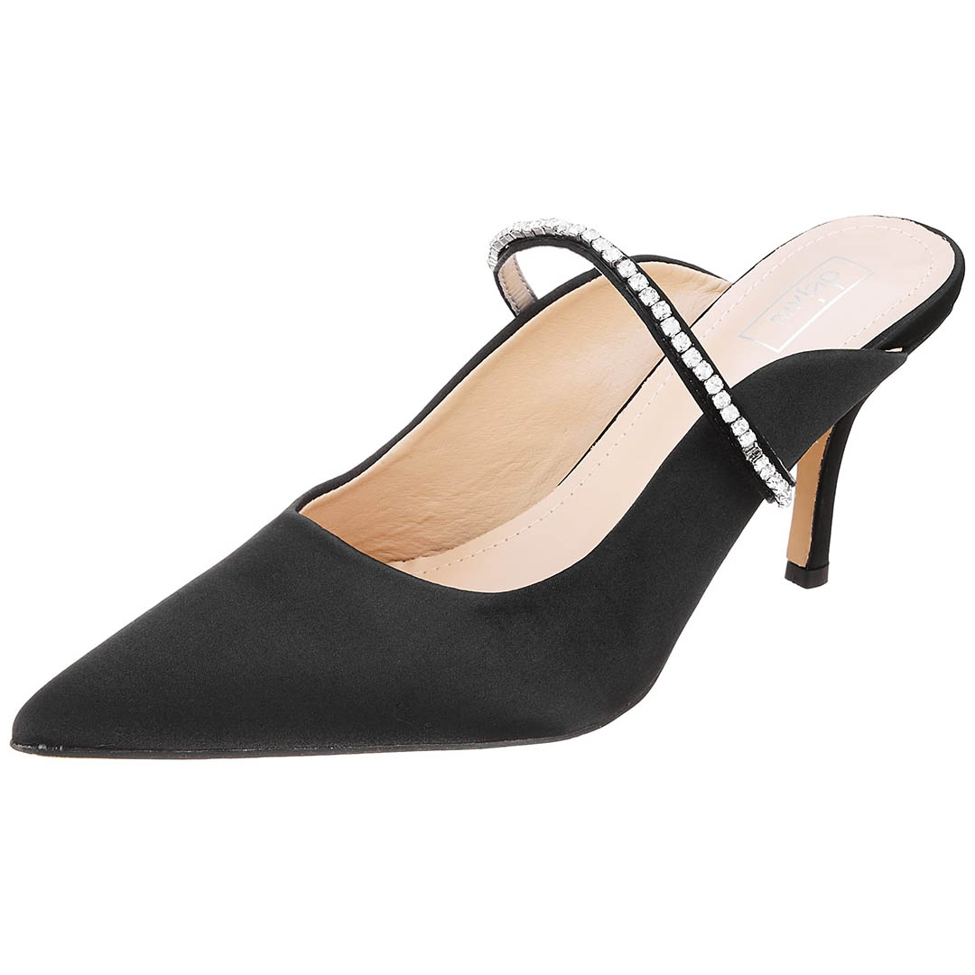 XKK-SS21-012 جزمة بكعب حريمي - أسود