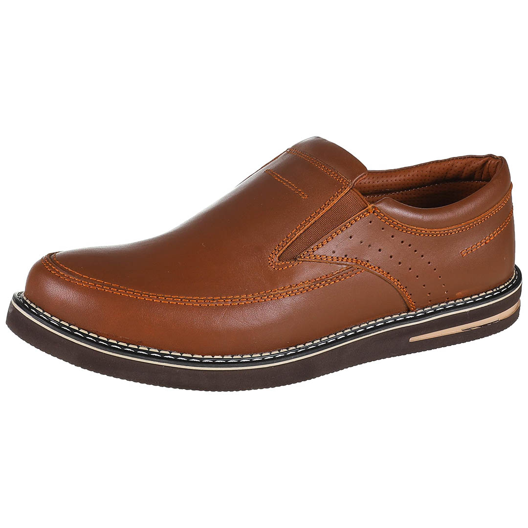 MANS13 جزمة رجالي كاجوال - بني فاتح