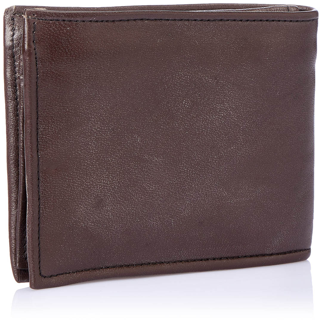 محفظة جلد رجالي - بني