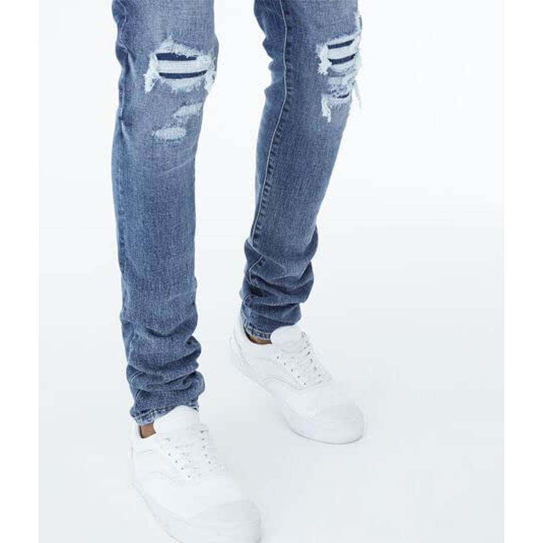 7673F21A بنطلون جينز رجالي - أزرق