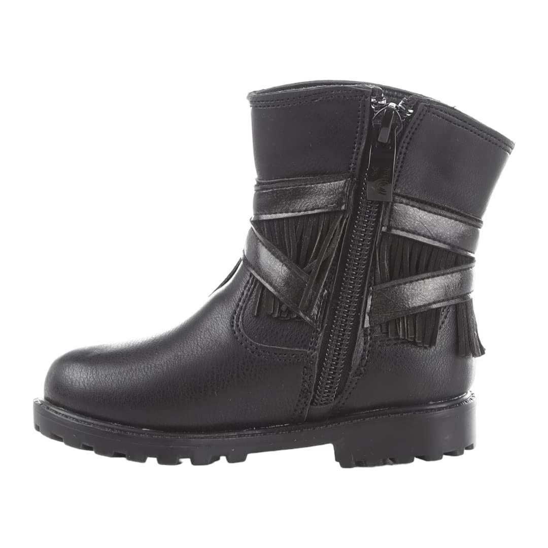 HK1135 هاف بوت بناتي كاجوال - أسود