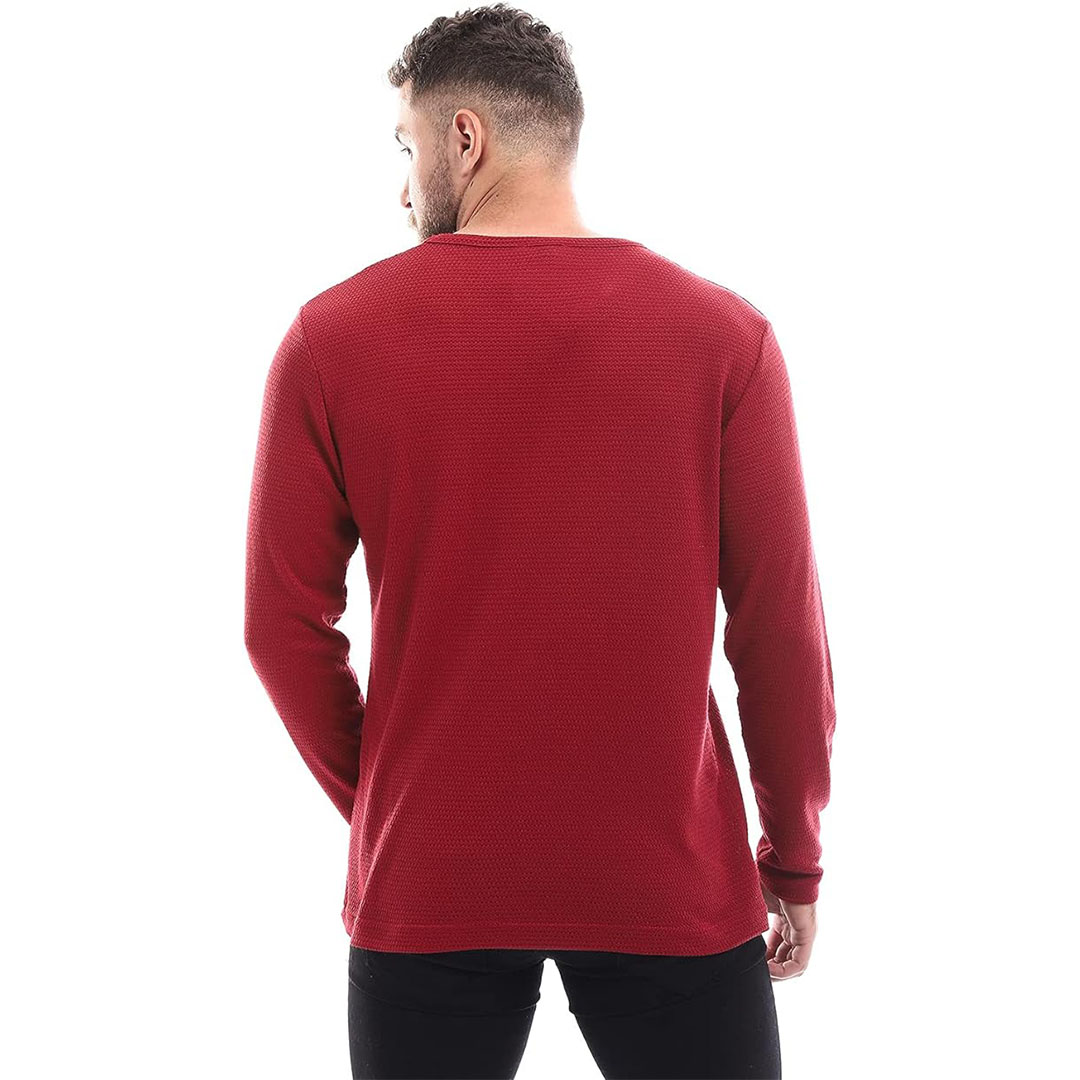 6303 تيشرت بكم طويل رجالي - نبيتي