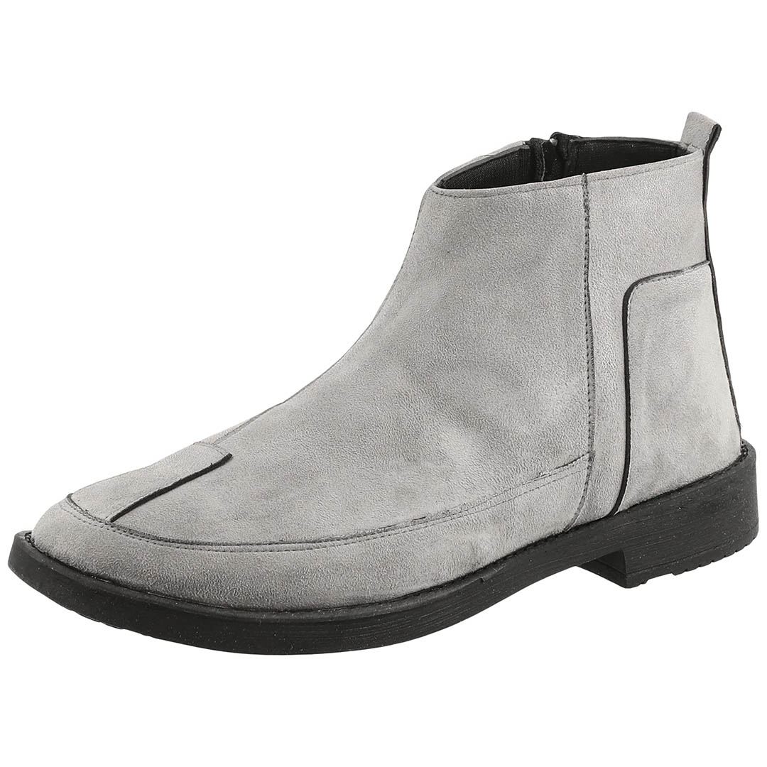 MANS33 هاف بوت رجالي كاجوال - رمادي