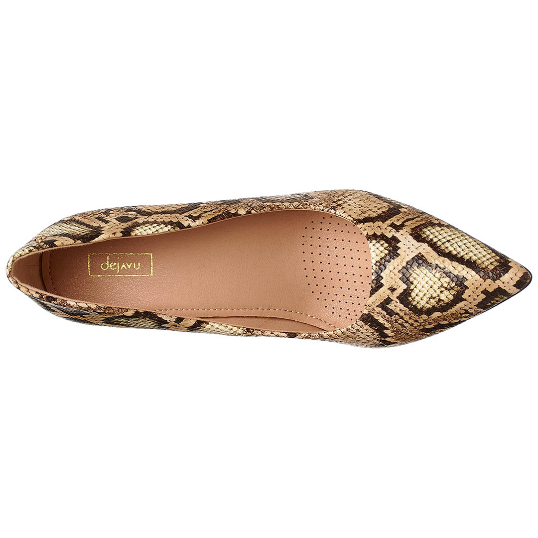 CXQ-DVTT-012 جزمة بكعب حريمي - بيج/بني