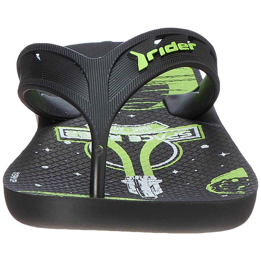 Rider T JOY شبشب أطفالي - أسود/أخضر