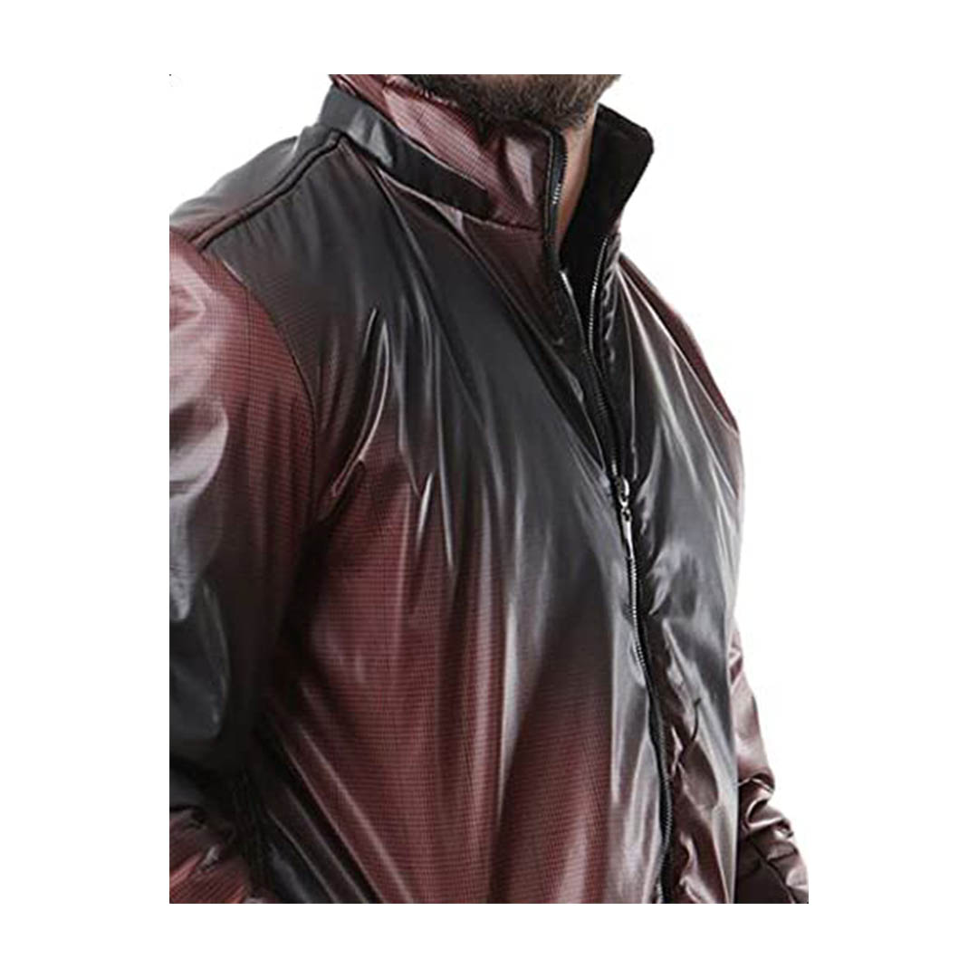 جاكيت رجالي وتر بروف - بني/أسود