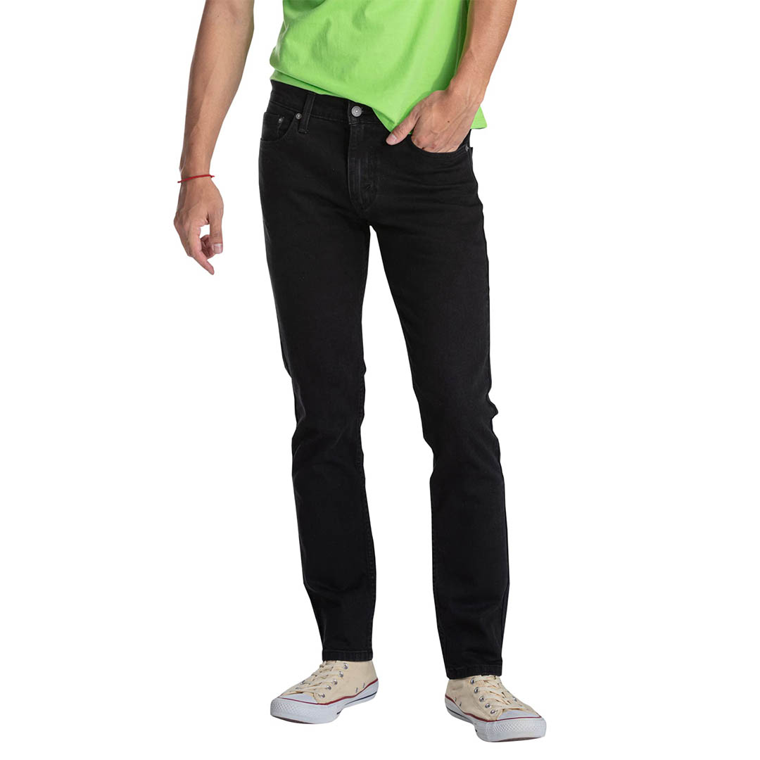 Levi's بنطلون جينز رجالي بقصة ضيقة 511 - أسود - 04511-1907