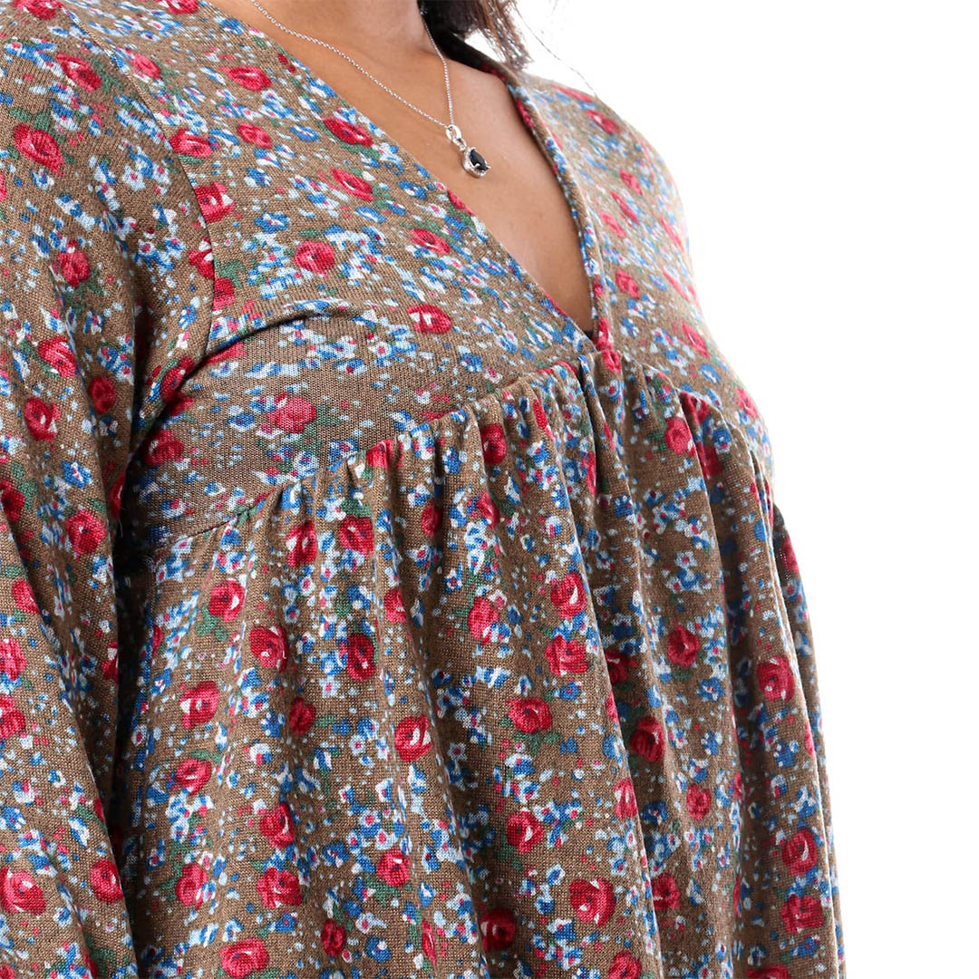 4401 بلوزة حريمي كم طويل - كافية