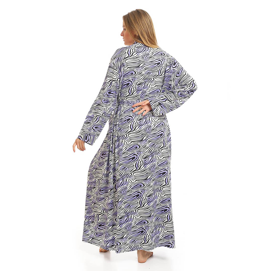 4215 قميص نوم حريمي مع روب - فوشيا