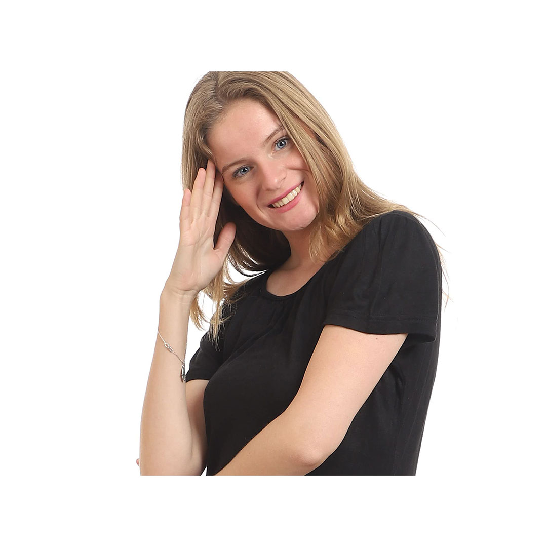 4556 بيجامة حريمي صيفي - أسود/ بطيخي