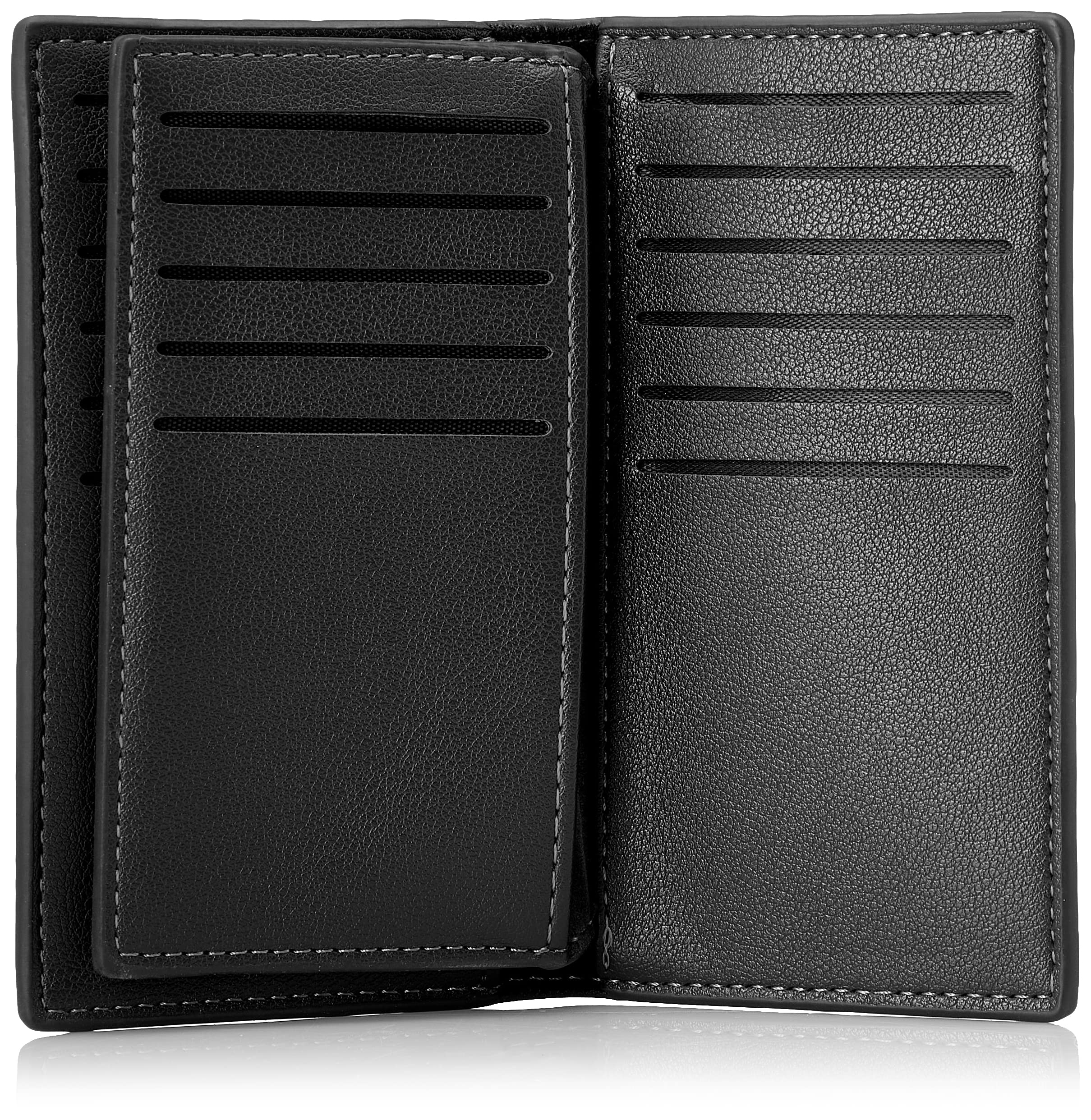 B110 محفظة جلد رجالي - أسود