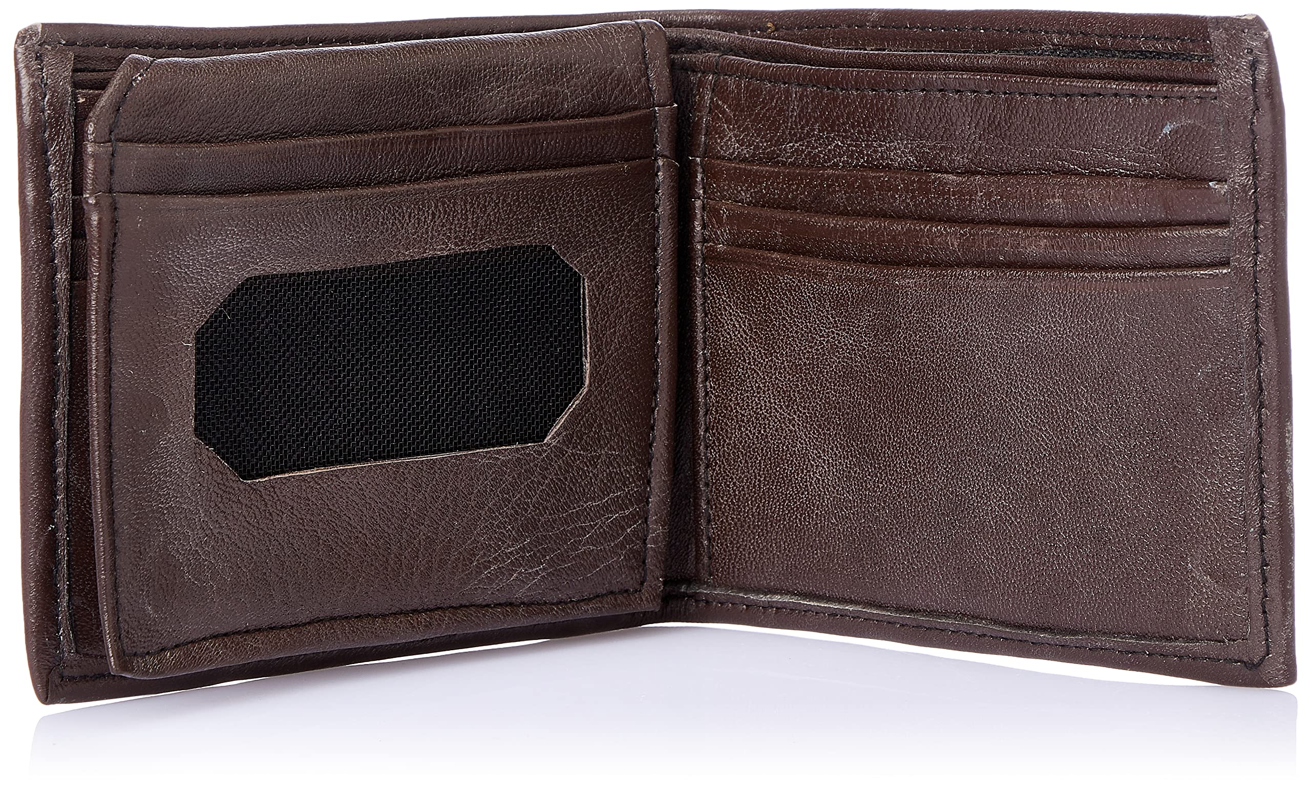 محفظة جلد رجالي - بني